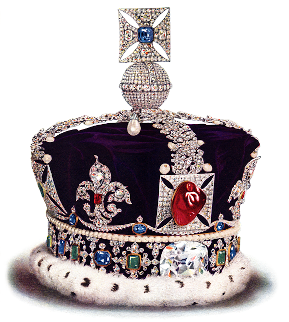 British Crown Jewels: Imperial State Crown. Photo Credit: © Public Domain via Wikimedia Commons.